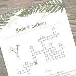 Custom Crossword - Printable For Wedding/bridal..