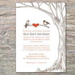 Autumn Rustic Tree Invitation - Printable DIY For Fall Wedding Or Event ...
